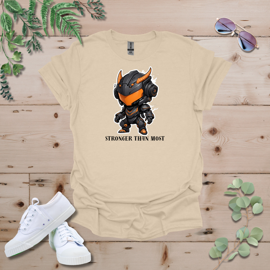 Faceless Tech Chibi Orange Dragon - Stronger Than Most Tshirt