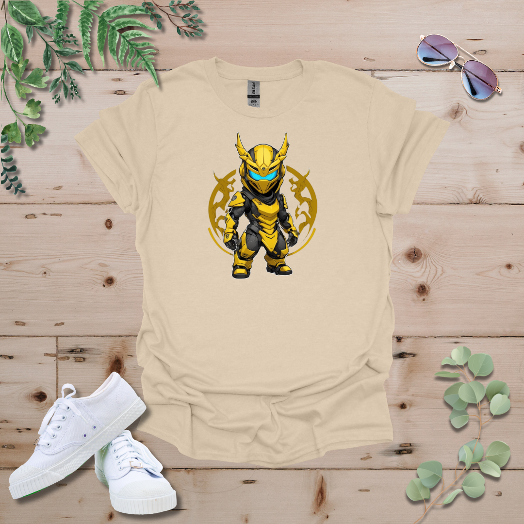 Faceless Tech Chibi Yellow Dragon Tshirt