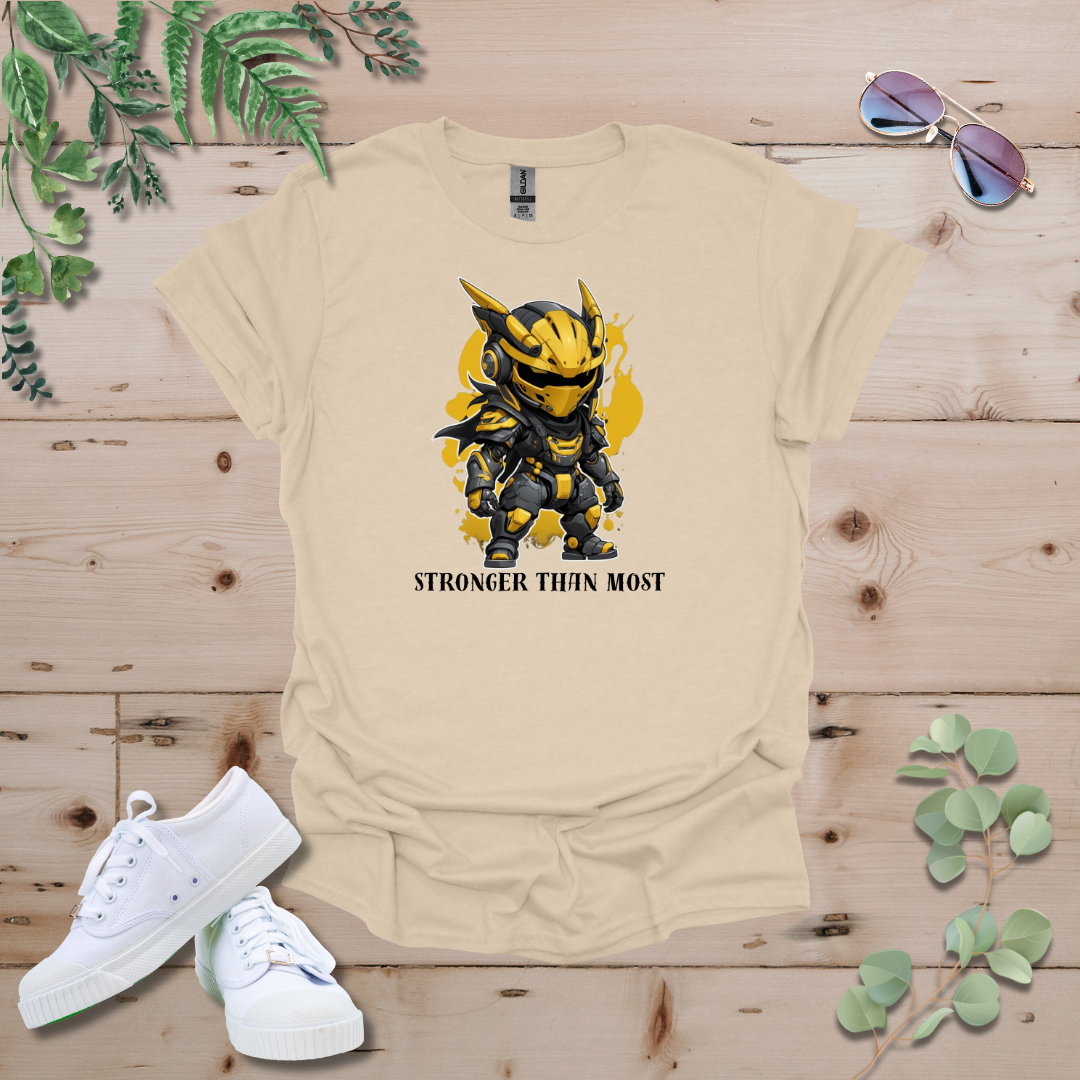 Faceless Tech Chibi Yellow Dragon - Stronger Than Most Tshirt