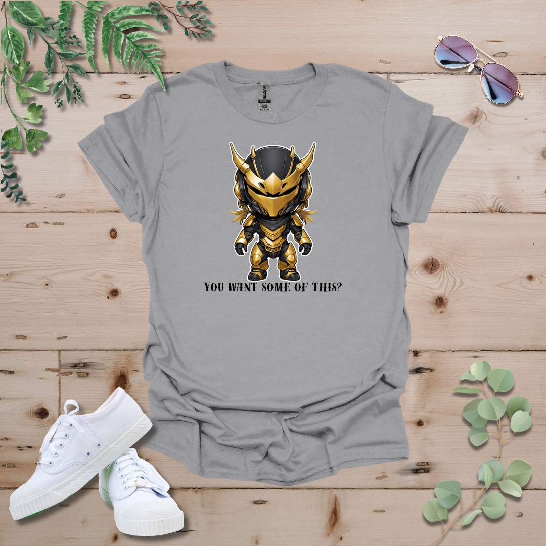 Faceless Tech Chibi Gold Dragon - You Want Some Of This? Tshirt