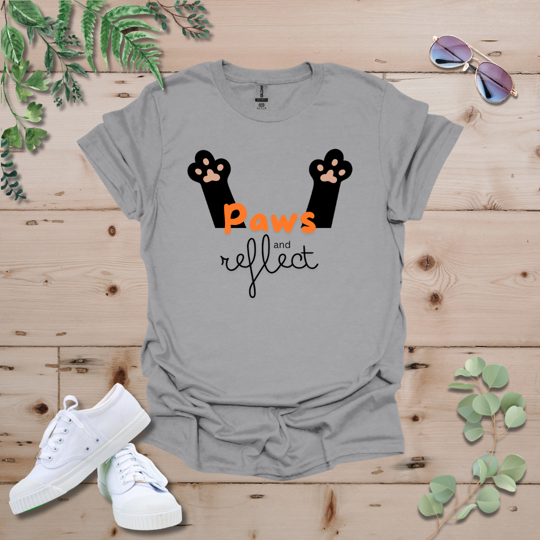 Paws and Reflect Cat Tshirt