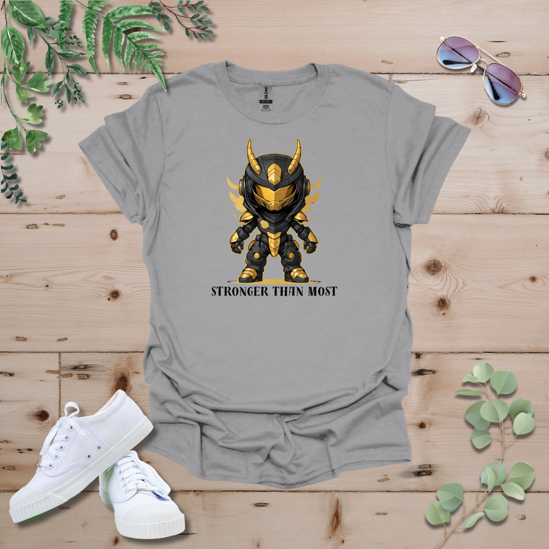 Faceless Tech Chibi Gold Dragon - Stronger Than Most Tshirt