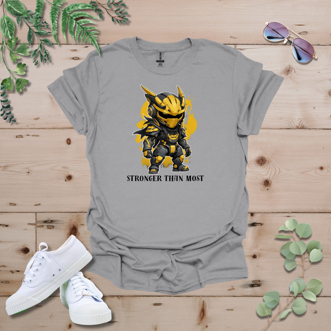 Faceless Tech Chibi Yellow Dragon - Stronger Than Most Tshirt
