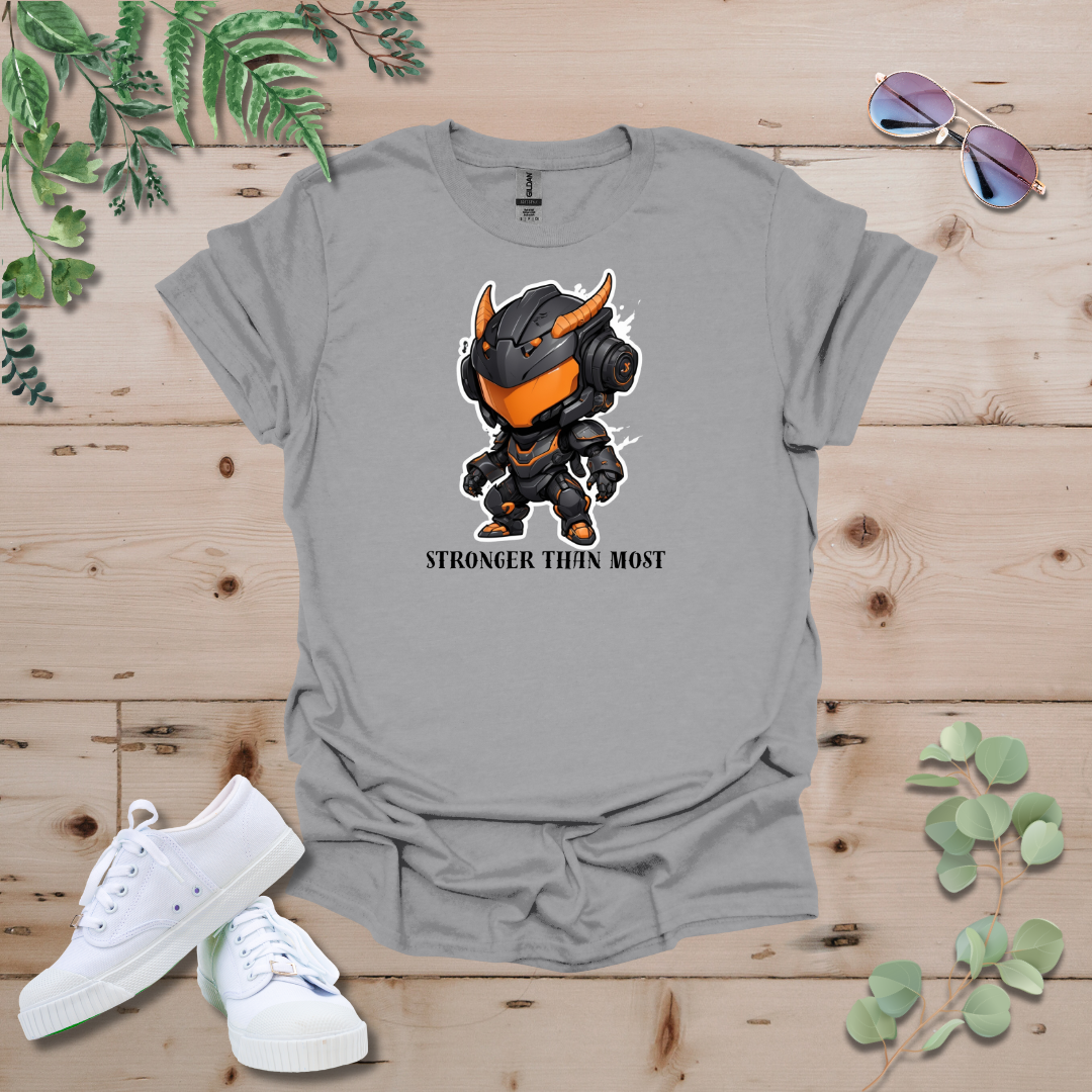 Faceless Tech Chibi Orange Dragon - Stronger Than Most Tshirt