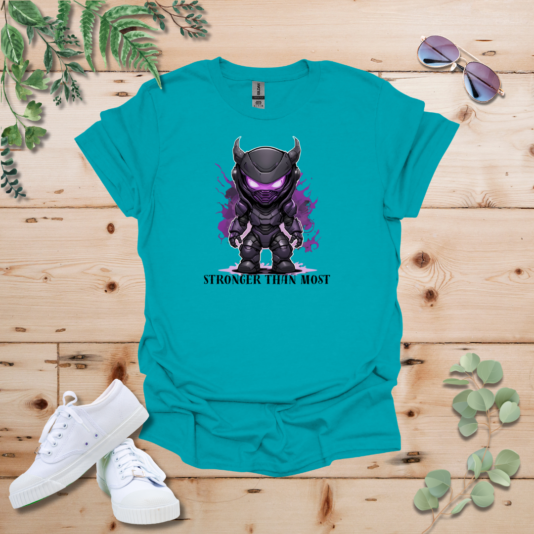 Faceless Tech Chibi Purple Dragon - Stronger Than Most Tshirt
