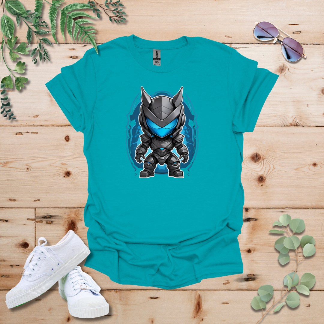 Faceless Tech Chibi Blue Dragon Tshirt