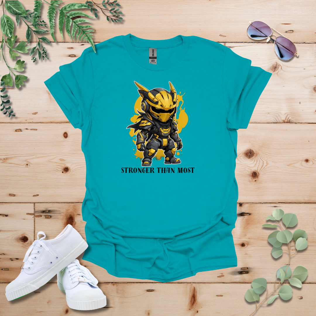 Faceless Tech Chibi Yellow Dragon - Stronger Than Most Tshirt