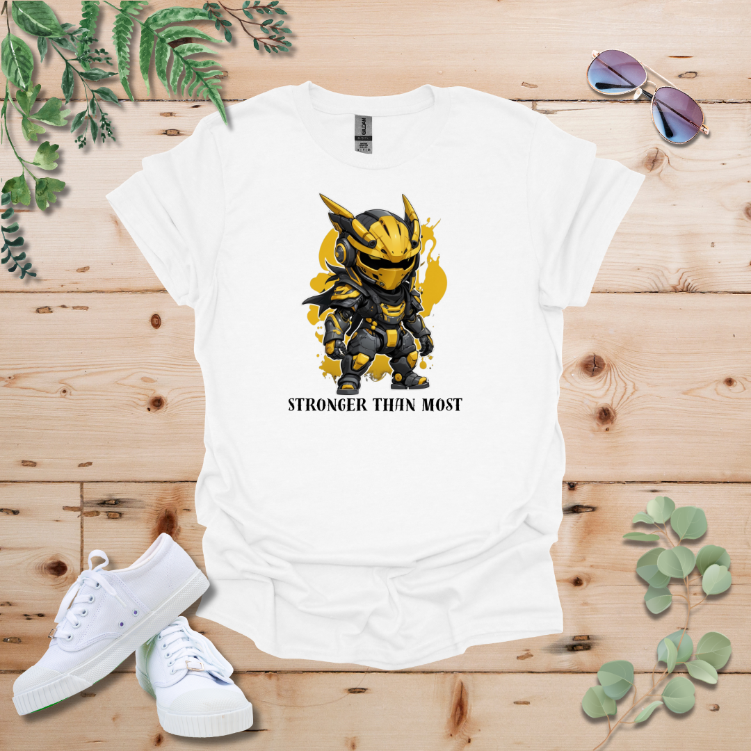 Faceless Tech Chibi Yellow Dragon - Stronger Than Most Tshirt