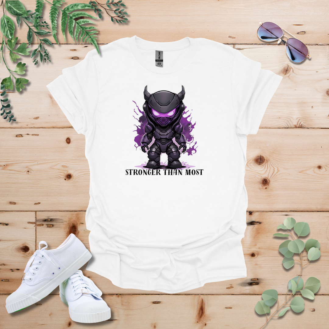 Faceless Tech Chibi Purple Dragon - Stronger Than Most Tshirt