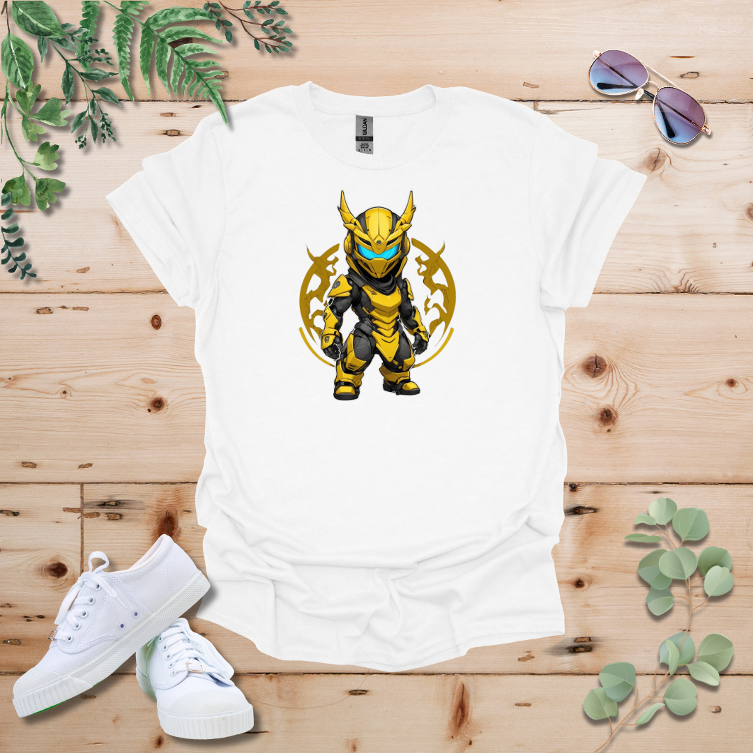 Faceless Tech Chibi Yellow Dragon Tshirt