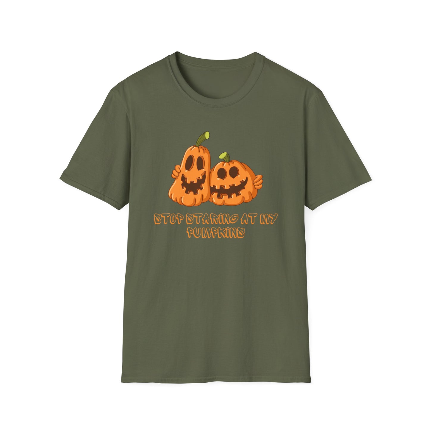 Stop Staring At My Pumpkins Tshirt