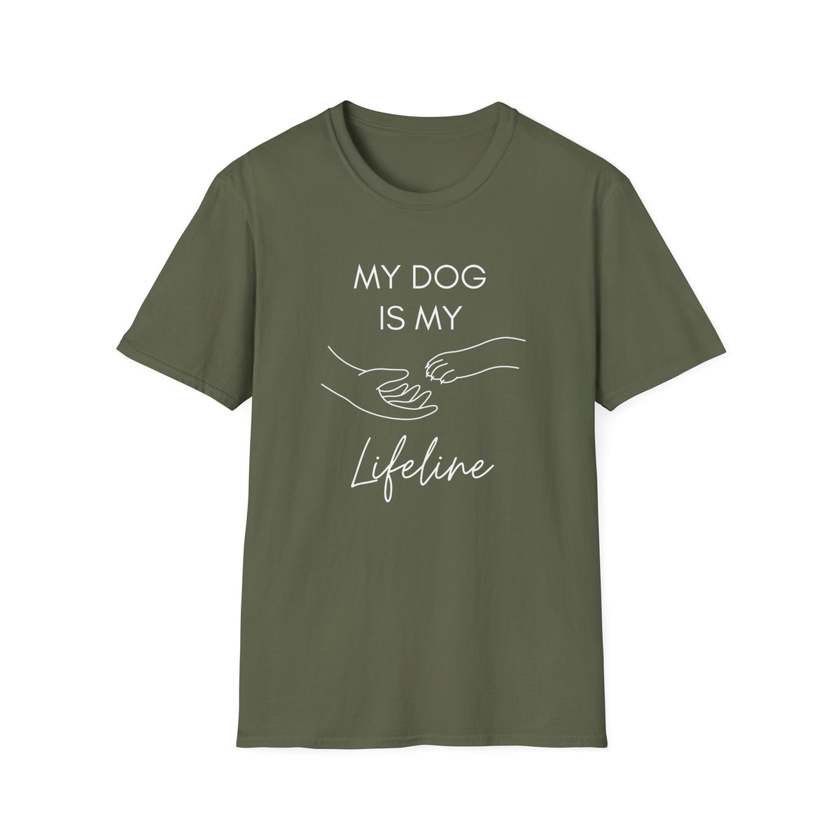 My Dog Is My Lifeline T-Shirt – Heartfelt Dog Lover Tee