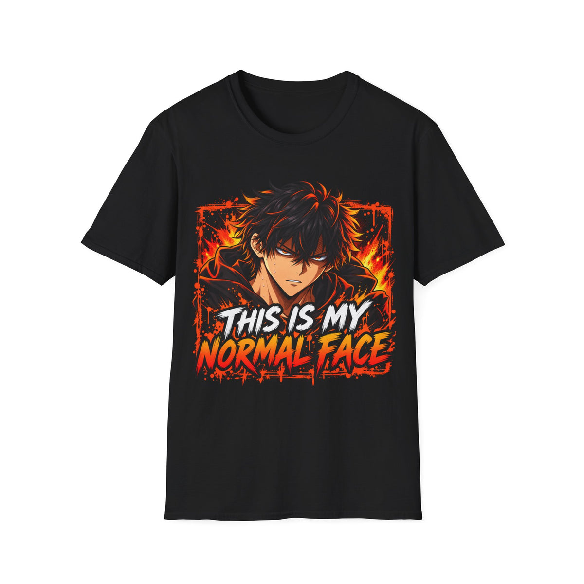 This Is My Normal Face Anime Graphic Tshirt