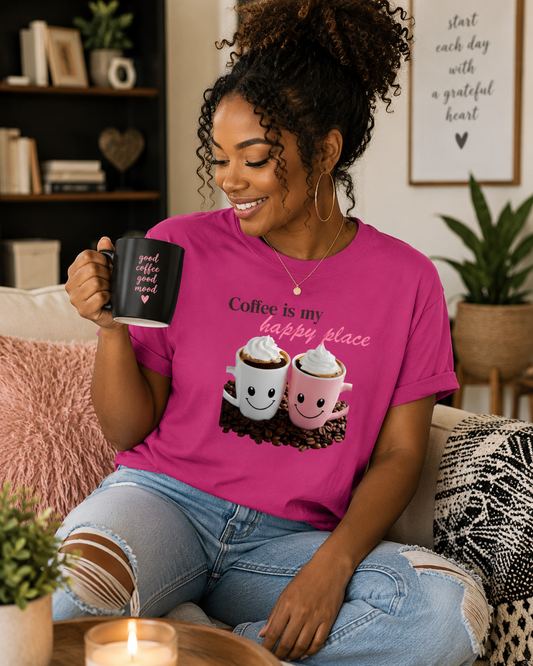 Coffee Is My Happy Place Tshirt