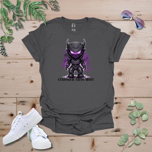 Faceless Tech Chibi Purple Dragon - Stronger Than Most Tshirt