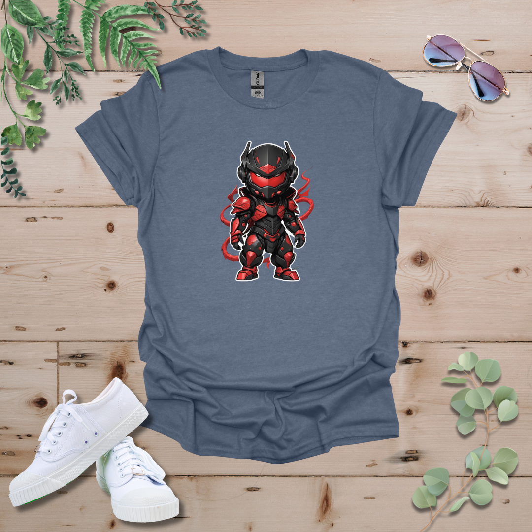 Faceless Tech Chibi Red Dragon Tshirt
