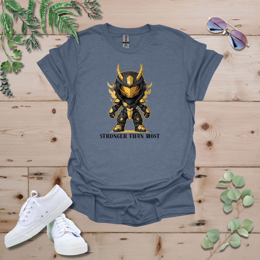 Faceless Tech Chibi Gold Dragon - Stronger Than Most Tshirt