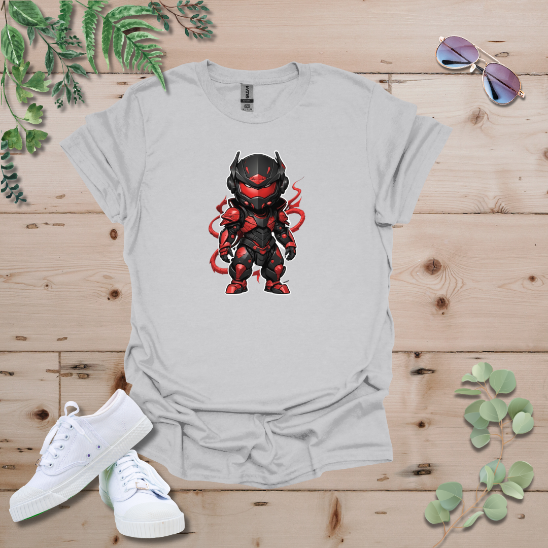 Faceless Tech Chibi Red Dragon Tshirt