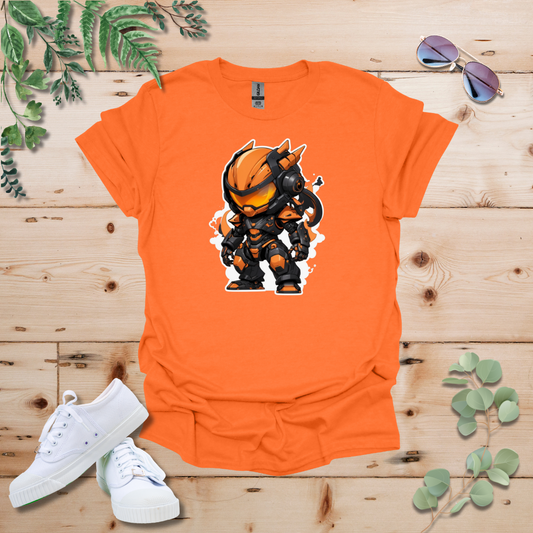 Faceless Tech Chibi Orange Dragon Tshirt