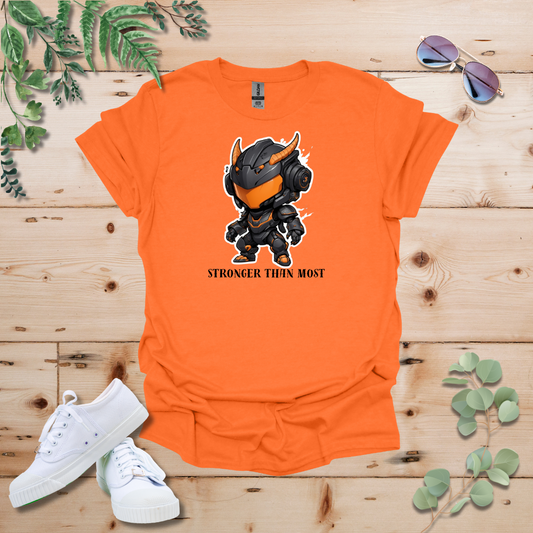 Faceless Tech Chibi Orange Dragon - Stronger Than Most Tshirt