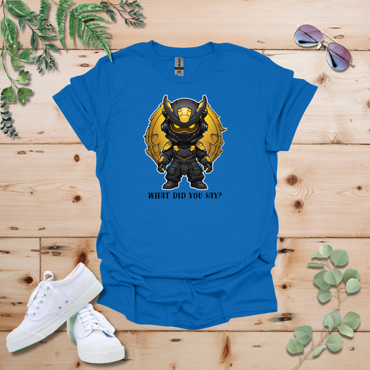 Faceless Tech Chibi Yellow Dragon - What Did You Say? Tshirt