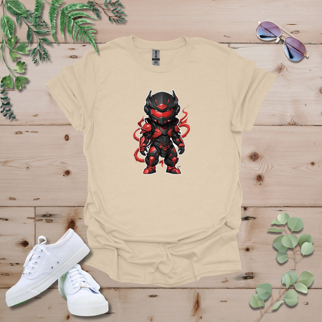 Faceless Tech Chibi Red Dragon Tshirt