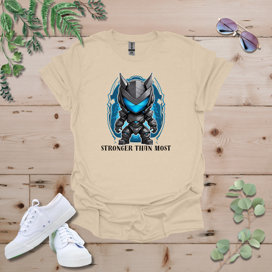 Faceless Tech Chibi Blue Dragon - Stronger Than Most Tshirt