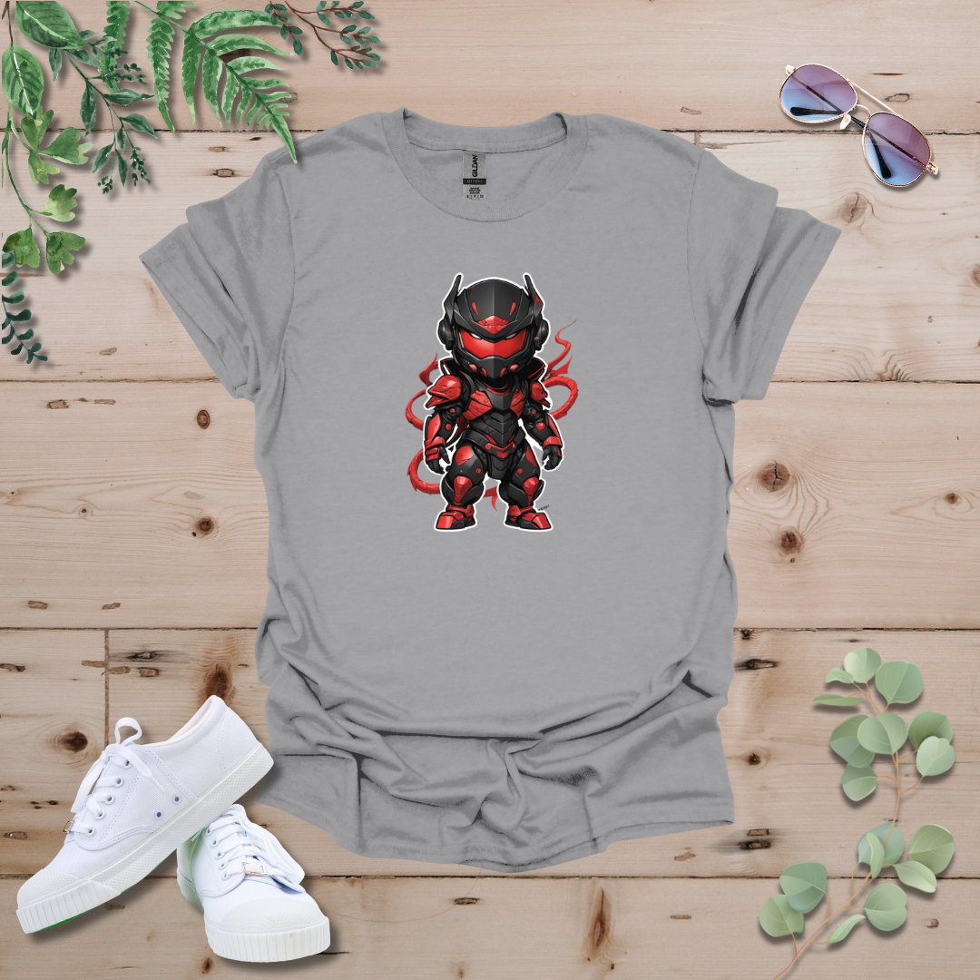 Faceless Tech Chibi Red Dragon Tshirt